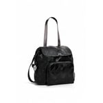 Desigual Accessoires-Sac à Dos en polyuréthane-Taille M, Accessories PU Backpack Medium Femmes, Noir, Einheitsgröße