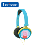 LEXIBOOK HP015PP PEPPA PIG FOLDABLE STEREO HEADPHONES WITH VOLUME LIMITER