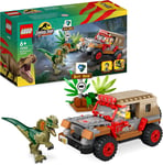 LEGO Jurassic Park Dilophosaurus Ambush Dinosaur Toy for Boys, Girls, Kids 6 and