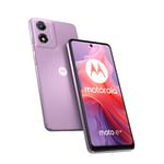 Motorola E14, 64 Go RAM 2 Go, écran 6,6", Batterie 5000 mAh, Version française, Chargeur + câble USB + Coque Inclus, Orchidée Purple