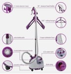 Blusmart Steam Hanging Ironing Machine Garment Steamer Purple/White