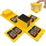 TUSNAKE Switch Game Card Case for Nintendo Switch,Video Game Card Holder with 16 Game Card Slots,Fun Gift for Kids (Question?/ Yellow)