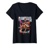 Pantera Official Cowboys From Hell Riding Skeleton V-Neck T-Shirt