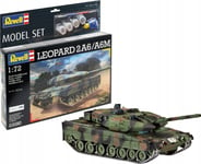 Cobi Plywood Tank 1:72 63180 Leopard 2A6/A6m + Lim, 4 Färger, Revell Pensel