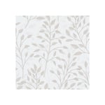 GENERIQUE - 12 5368 - Papier Vinyl Grainé sur intissé Feuillage Blanc - DECORAMA