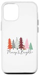 Coque pour iPhone 14 Pro Simple et minimaliste - Motif sapin de Noël - Moderne