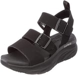 Skechers Femme D'lux Walker Retro Cosmos Sandale, Noir, 40 EU