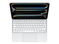 Apple Magic Keyboard - Tangentbord Och Foliefodral - Med Pekdyna - Bakgrundsbelyst - Apple Smart Connector - Qwerty - Internationell Engelska - Vit