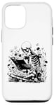 iPhone 12/12 Pro Skeleton Reading Book Floral Wisdom Funny Book Lover Case