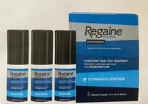 Regaine Extra Strength Hair Loss Solution For Men - 3 Months Long Expiry