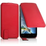 Etui Clapet Couleur Rouge Universel L Pour Alcatel 3v