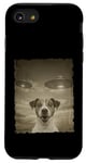 Coque pour iPhone SE (2020) / 7 / 8 Jack Russell Chien Selfie Vieux Téléphone Photo Drôle Observation OVNI