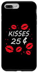 Coque pour iPhone 7 Plus/8 Plus Bisous 25 Cents Love Heart Funny Valentines Day