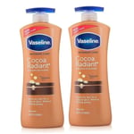 2x Vaseline Intensive Care Cocoa Radiant Cocoa Butter Body Lotion 20.3 oz/600ml