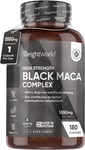 Maca Root Capsules 5550Mg - 180 Capsules - 6 Months Supply - Black Maca & Yellow