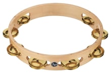 Latin Percussion Tambourine Pro 10 in Single Row Tambourin - Brass