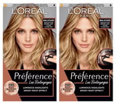 2 L'Oreal Paris Preference Balayage Natural Light to Dark Blonde Hair Dye Colour