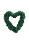 Artificial Heart-shaped Door Hanging Garland Christmas Decoration with Light String