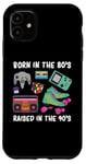 Coque pour iPhone 11 Born The 80's Raised In The 90's Hip Hop Themed Party