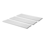 Massproductions - Gridlock Shelf W800 (3 pc) - White Stained Ash - Hyllsystem - Chris Martin - Vit - Trä