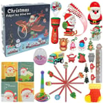 24 dagar/ set Fidget Toys Jul Adventskalenderpaket Anti Stress Toy Kit Stress Relief Figet Toy Blind Box Barn Julklapp style 1