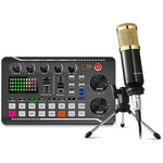 Podcast Equipment Bundle, Sound Card Microphone (120KHz/24 Bit) and4426