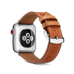 Läderarmband Apple Watch 45mm Series 8 Brun