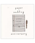 1st Wedding Anniversary Card - First Year Together - Paper - Congratulations