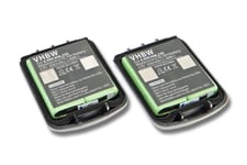 Vhbw 2x Batterie 600mah (2.4v) Avec Cache Batterie Pour Téléphone Fixe Sans Fil Avaya Tenovis C4065r, Integral D3 Mobile Comme 4999046235, Nttq49mae6.