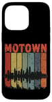 Coque pour iPhone 14 Pro Max Motown Vintage Inspired Detroit City Skyline 50s 60s 70s