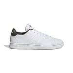 adidas Homme Advantage Base Court Lifestyle Shoes Chaussures, Blanc FTWR White/Core Black, Fraction_36_and_2_Thirds EU