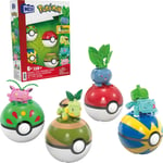 MEGA Pokémon Building Toys Set Grass-Type Trainer Team with 118 Piec (US IMPORT)