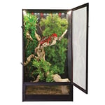 Zoo Med Reptibreeze LED Deluxe Habitat avec Eclairage pour Reptile/Amphibien 41 x 41 x 76 cm