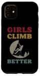 iPhone 11 Girls Climb Better Outdoor Adventure Moon Silhouette Case