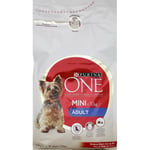 Purina One Croquettes pour Chien Mini -10Kg au boeuf 1,5kg