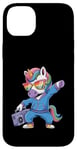 Coque pour iPhone 14 Plus Licorne dans les années 80 avec enregistreur cassette