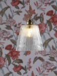 Laura Ashley Callaghan Large Pendant Ceiling Light, Antique Brass