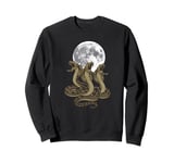 Funny 3 King Cobra Snakes Howling At The Moon Venom Snake Sweatshirt