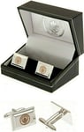 MANCHESTER CITY FC SILVER PLATED CREST MENS EXECUTIVE SHIRT CUFFLINKS GIFT BOX