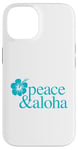 Coque pour iPhone 14 Plage de surf pour les vacances de Peace and Aloha à Hawaï