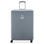 United Colors of Benetton Ucb Hardside Luggage with Spinner Wheels, Steel Grey, Carry-On 19 Inch, Ucb Hardside Luggage with Spinner Wheels