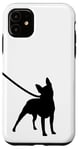 iPhone 11 Boston Terrier On a Leash - Bostie - Dog Mom Dad Funny Case