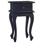 vidaXL Bedside Table Light Black Coffee 35x30x60cm Solid Mahogany Wood