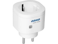 Orno Wireless Wi-Fi-Styrt Nätverksuttag, Med Radiomottagare, Ip20, Orno Smart Home, Schuko