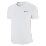 Nike Miler Top T-Shirt - White/Reflective Silver, X-Large