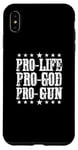 iPhone XS Max Pro Life Pro God Pro Gun - Funny Conservative Case