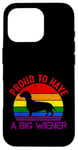 Coque pour iPhone 16 Pro Rainbow LGBT Love Weiners Dogs Love Love Funny Gay Man Pride Fun