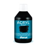 DARWI - DA0350250100C - Un flacon de Peinture Acrylique Brillante - Coloris Noir - 250 ML - DARWI ACRYLIC