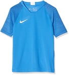 Nike B NK BRT STRKE Top SS T-Shirt de Football Garçon, Lt Photo Blue/Lt Photo Blue/Coastal Blue/(White), FR : L (Taille Fabricant : L)