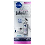 Sarja Nivea Cellular Filler, kasvovoide SPF 15, 50 ml + Hyaluroniseerumi, 30 ml